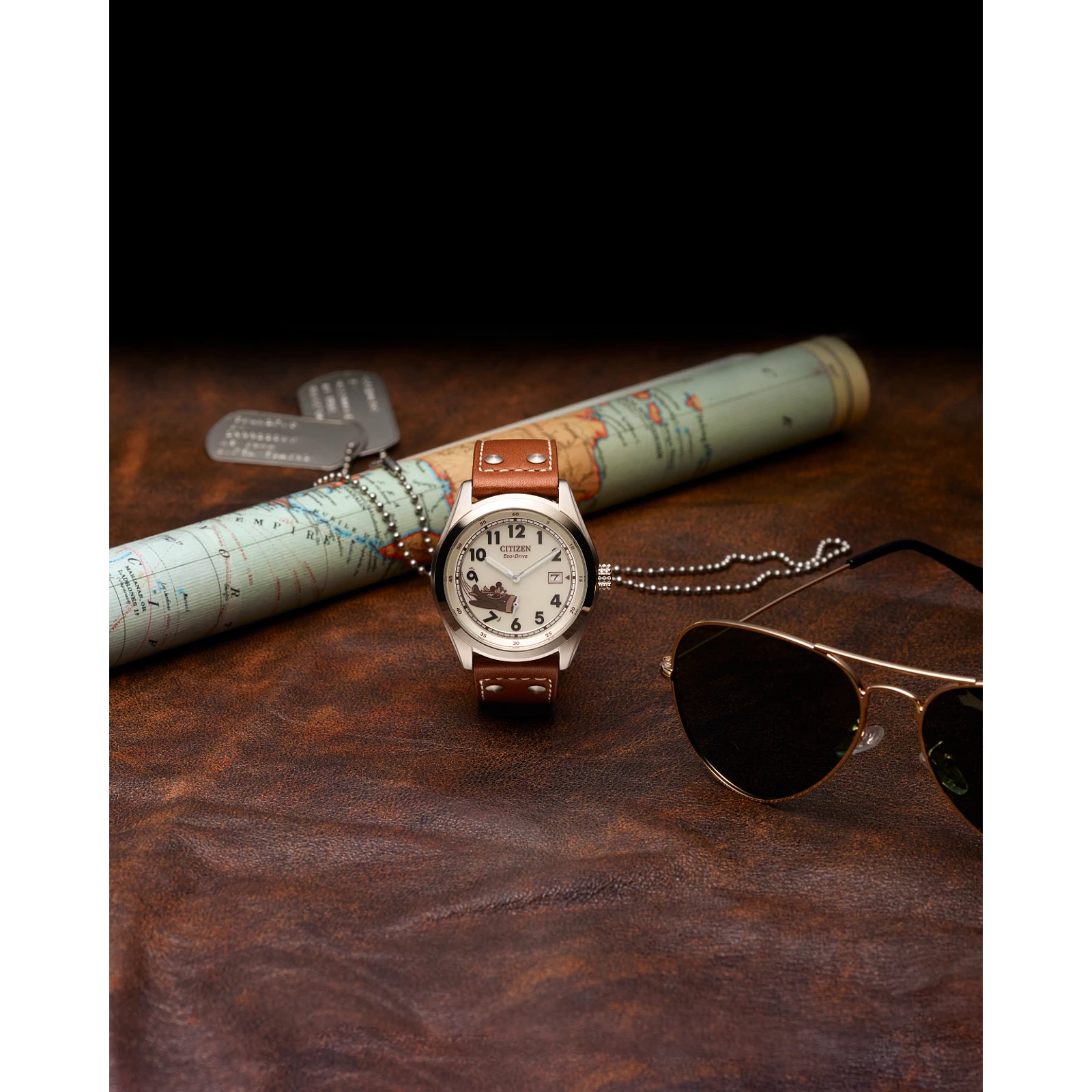 Reloj Citizen Marfil Mickey Aviator Disney BV1088-08W | Elegancia relojería